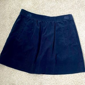 J.Crew navy corduroy mini skirt